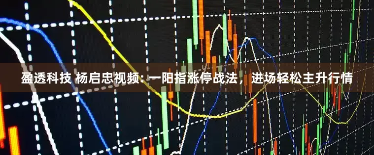 盈透科技 杨启忠视频: 一阳指涨停战法，进场轻松主升行情